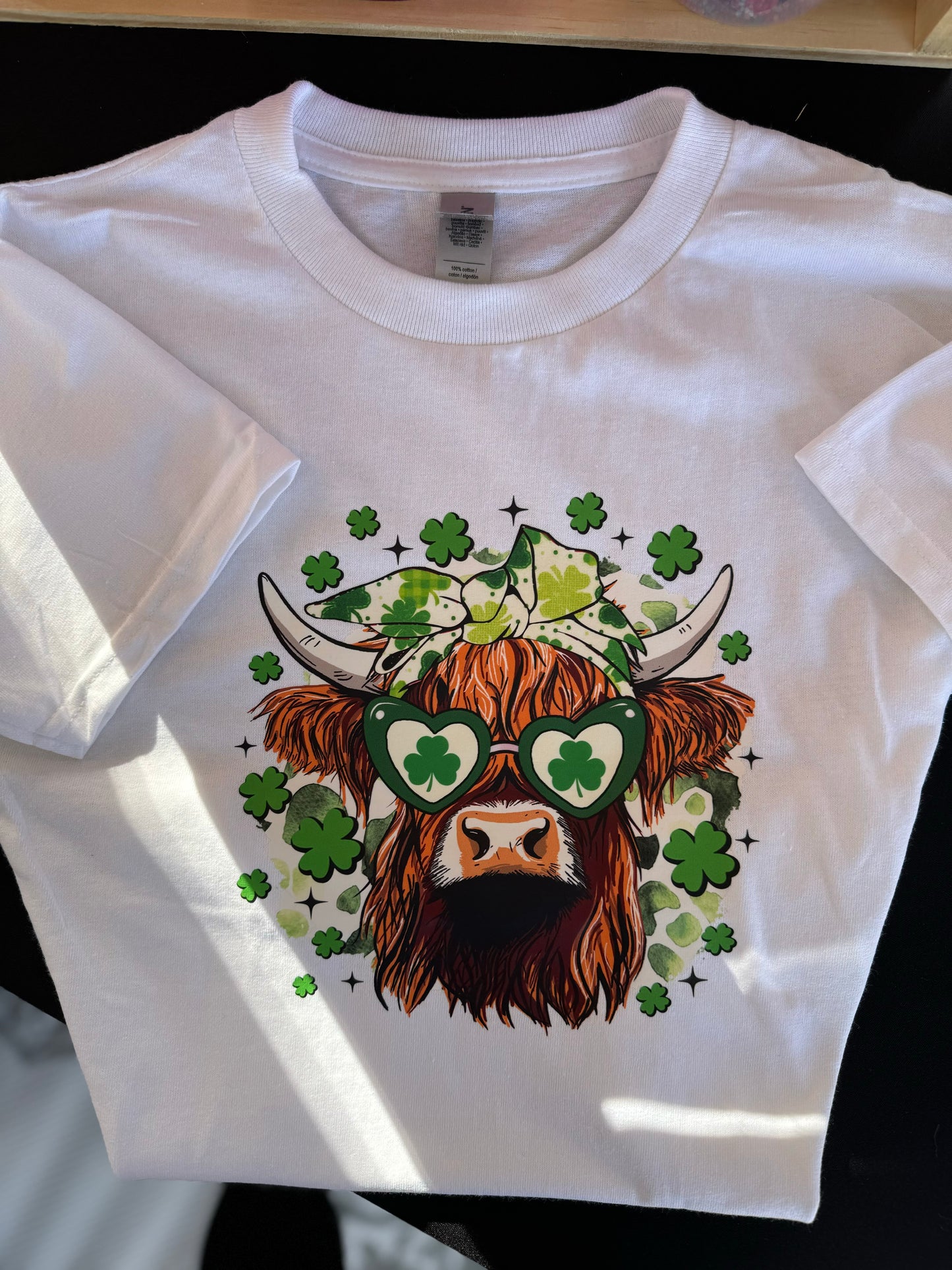 Highland Cow St Patrick’s Day T-shirt