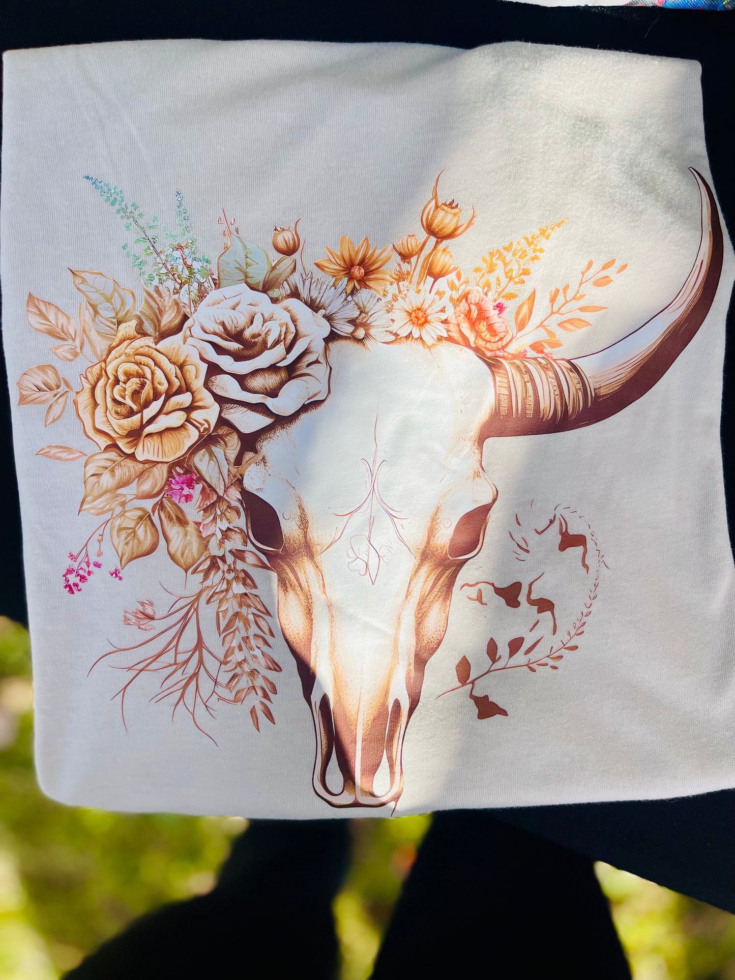 Cow Skull Flowers